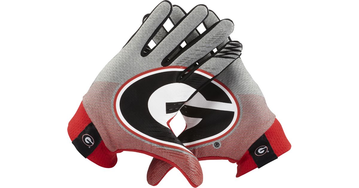 Nike Synthetic Stadium Football Gloves in Dark Grey Heather